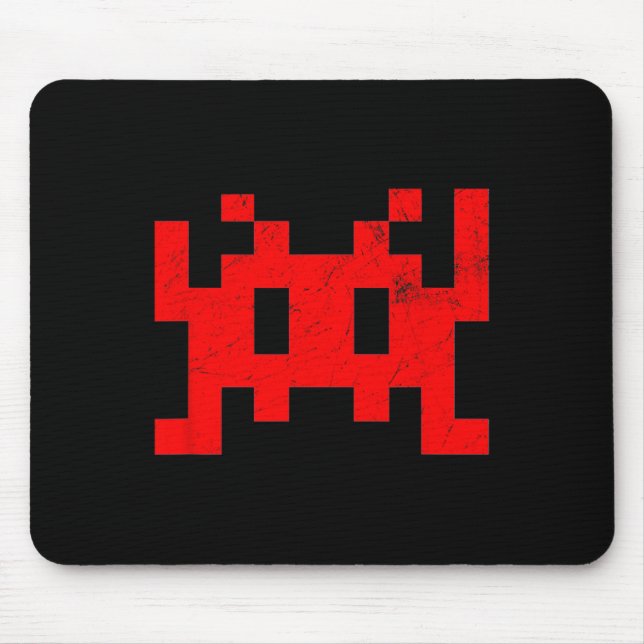 Alfombrilla De Ratón Videojuego Antiguo Arcade Retro  (Frente)