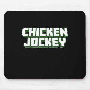 Alfombrilla De Ratón Videojuego de jockey sobre pollo Disfraz de meme d