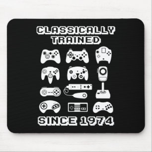 Alfombrilla De Ratón Videojuego escolar de 1974 Tema Regalo de cumpleañ