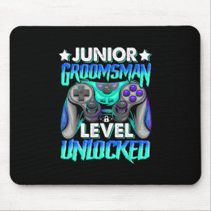 Alfombrilla De Ratón Videojuegos Nivel de Gamer Junior Groomsman Desblo