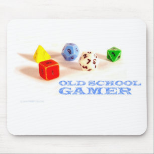 Alfombrilla De Ratón Videojugador de la escuela vieja • Mousepad