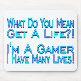 Alfombrilla De Ratón Videojugador de muchas vidas