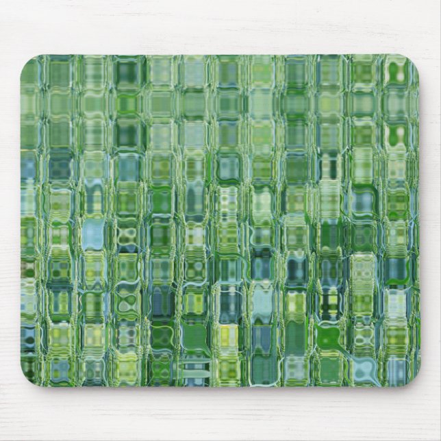 Alfombrilla De Ratón Vidrio abstracto verde (Frente)