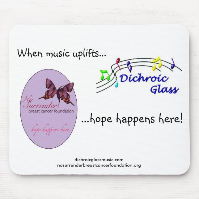 Alfombrilla De Ratón Vidrio dicroico y ninguna entrega Mousepad (Frente)