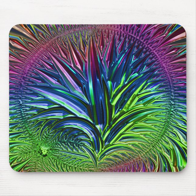 Alfombrilla De Ratón Vidrio fractal 5A Mousepad (Frente)