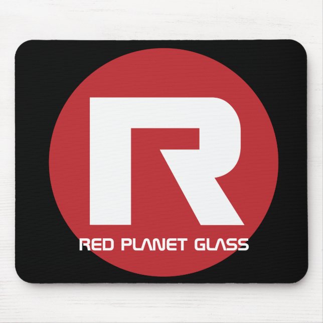 Alfombrilla De Ratón Vidrio rojo Mousepad del planeta (Frente)