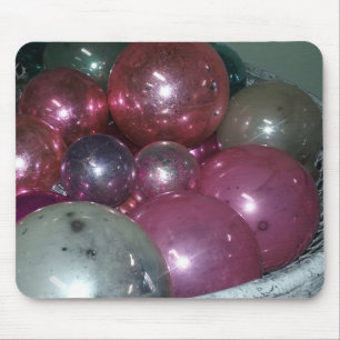 Alfombrilla De Ratón Vidrio Vintage Ornamentos navideños de por vida