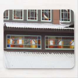 Alfombrilla De Ratón Vidrio y cíclicas manchados - Viñedo de Martha