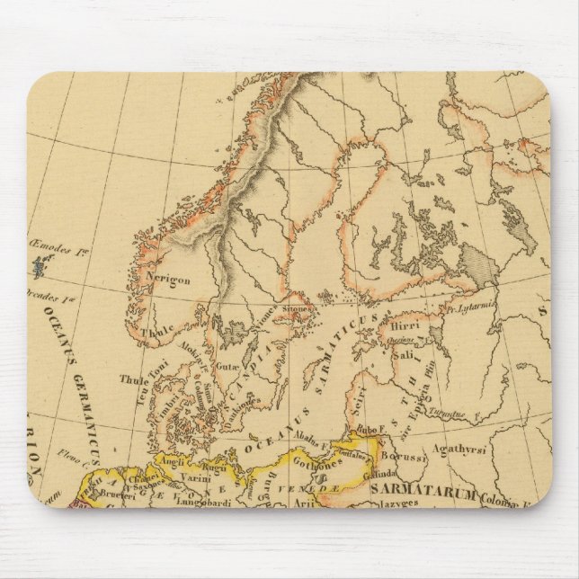 Alfombrilla De Ratón Vieja Europa (Frente)