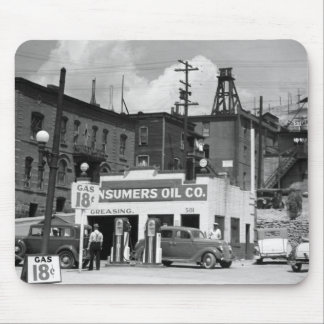 Alfombrilla De Ratón Vieja gasolinera, los años 30
