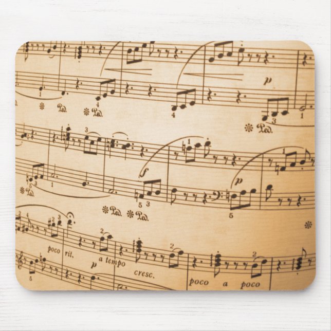 Alfombrilla De Ratón Vieja partitura (Frente)