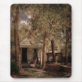 Alfombrilla De Ratón Vieja vieja Florida Rústica Cabaña de Madera
