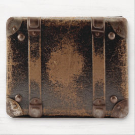 Alfombrilla De Ratón Viejo equipaje de cuero gastado