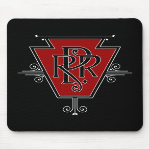 Alfombrilla De Ratón Viejo logotipo Mousepad del ferrocarril de