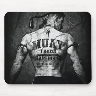 Alfombrilla De Ratón Viejo luchador muay tailandés