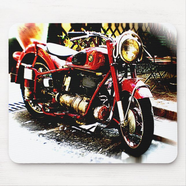 Alfombrilla De Ratón Viejo moterbike del bmw (Frente)