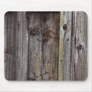 Alfombrilla De Ratón Viejo mousepad de madera de la pared