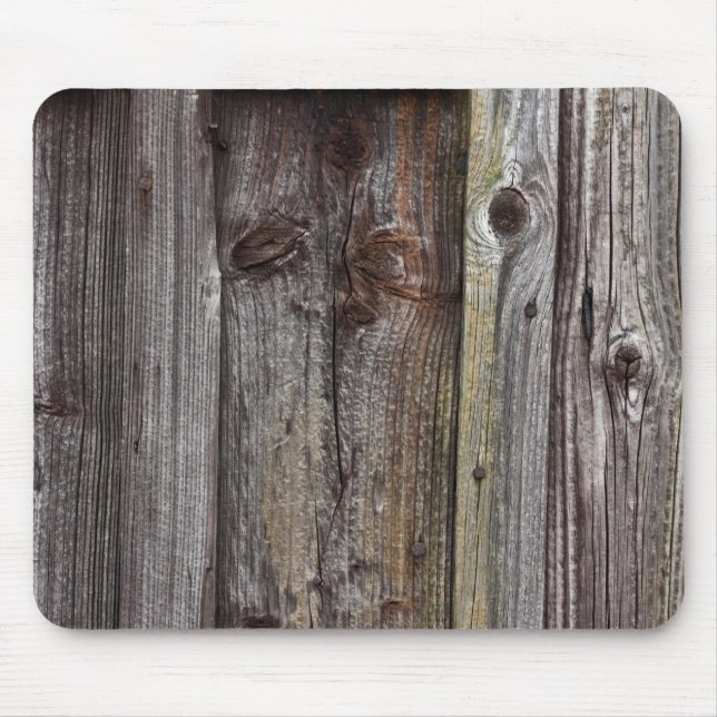 Alfombrilla De Ratón Viejo mousepad de madera de la pared (Frente)