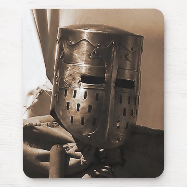 Alfombrilla De Ratón viejo mousepad medieval de la máscara (Frente)