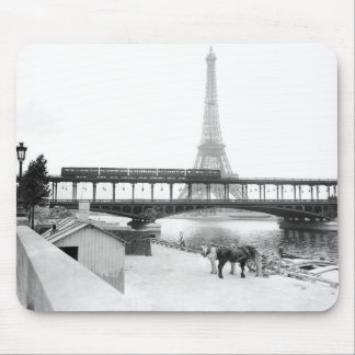 Alfombrilla De Ratón Viejo Torre Eiffel foto París Francia 1800