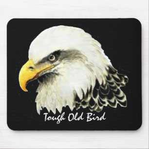 Alfombrilla De Ratón Viejo Viejo Ave Fun Cita Bald Eagle Pintura