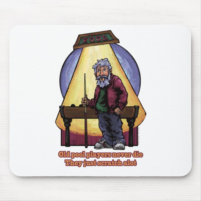 Alfombrilla De Ratón Viejos jugadores de la piscina (Frente)