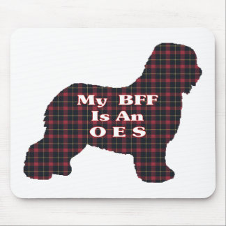 Alfombrilla De Ratón Viejos regalos de BFF de Sheepdog en inglés