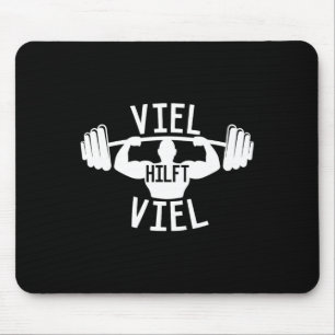 Alfombrilla De Ratón Viel deportivo de fuerza Hilft Viel' Saying Workwi