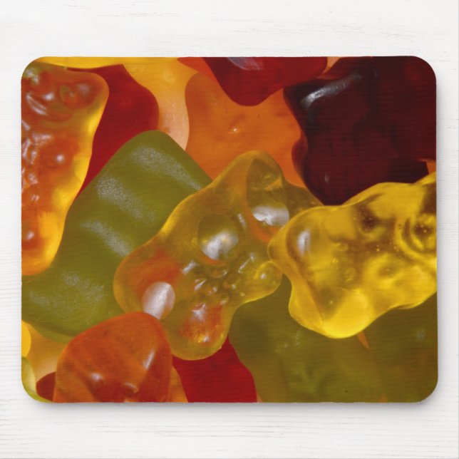 Alfombrilla De Ratón Viele bunte Gummibärchen (Frente)