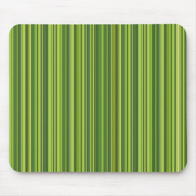 Alfombrilla De Ratón Viele bunte Streifen im grünen Muster (Frente)