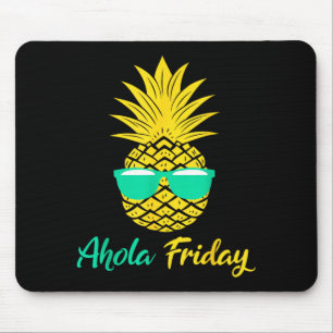 Alfombrilla De Ratón Viernes Aloha Piña Frutas Veraniegas Piña