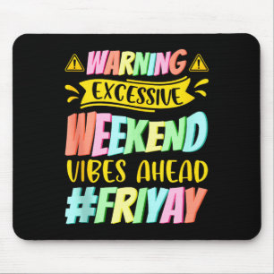 Alfombrilla De Ratón Viernes Feliz Vie Yay Profesor Escuela Meme Tanque