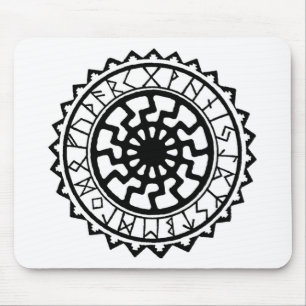 Alfombrilla De Ratón Viking Celtic Sun Rune Calendar