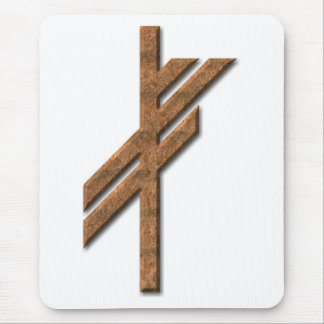 Alfombrilla De Ratón Viking rune - suerte - óxido