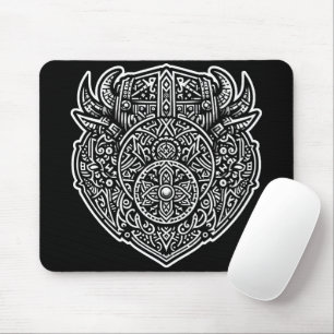 Alfombrilla De Ratón Viking Warrior Shield