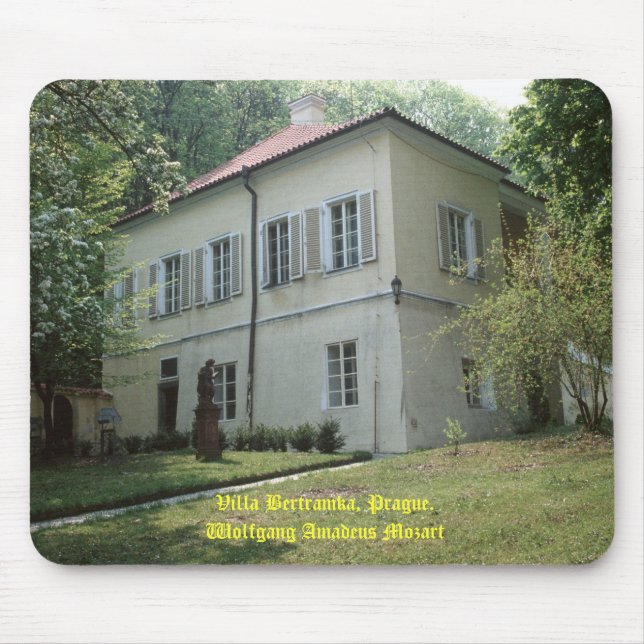 Alfombrilla De Ratón Villa Bertramka-Mozart-Praga (Frente)