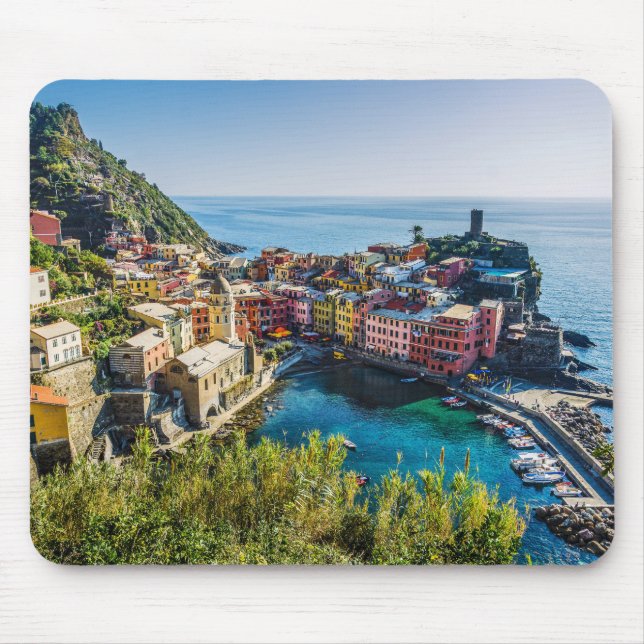 Alfombrilla De Ratón Villa Escenaria, Cinque Terre, Liguria, Italia (Frente)