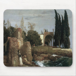 Alfombrilla De Ratón Villa junto al mar de Arnold Böcklin, Arte Simboli