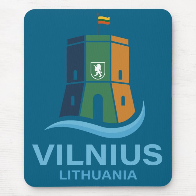 Alfombrilla De Ratón Vilnius Lithuania (Frente)