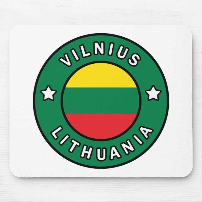 Alfombrilla De Ratón Vilnius Lituania (Frente)