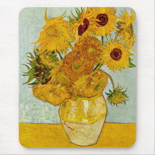 Alfombrilla De Ratón Vincent Van Gogh 12 Girasoles Impresionista