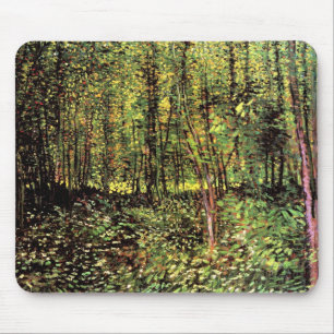 Alfombrilla De Ratón Vincent Van Gogh - Árboles y sotobosque Arte fino