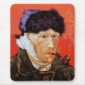 Alfombrilla De Ratón Vincent Van Gogh - Autoretrato Con Oreja Envenenad