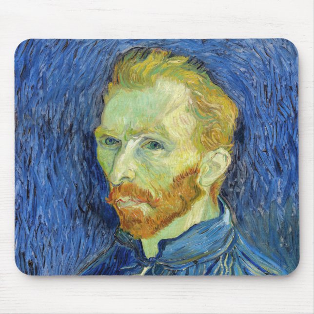 Alfombrilla De Ratón Vincent van Gogh - Autorretrato con paleta (Frente)