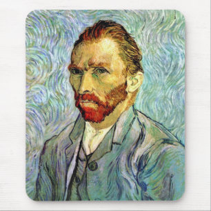 Alfombrilla De Ratón Vincent Van Gogh - Autorretrato verde Arte fino