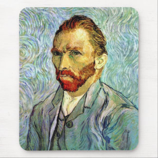 Alfombrilla De Ratón Vincent Van Gogh - Autorretrato verde Arte fino