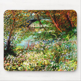 Alfombrilla De Ratón Vincent Van Gogh - Bancos del Sena en primavera