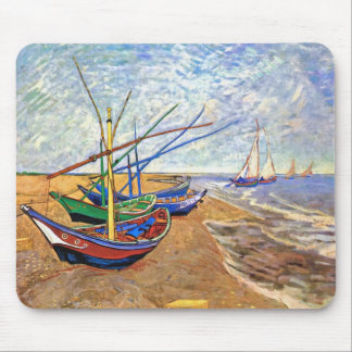 Alfombrilla De Ratón Vincent Van Gogh - Barcas de Pesca en la Playa
