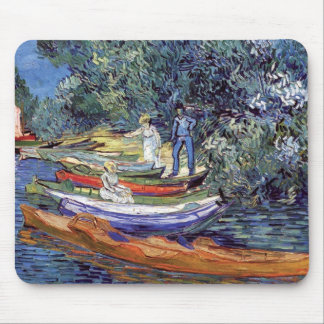 Alfombrilla De Ratón Vincent Van Gogh - Barcas de remo en las orillas d