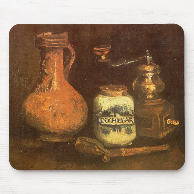 Alfombrilla De Ratón Vincent van Gogh - Bodegón con molinillo de café (Frente)